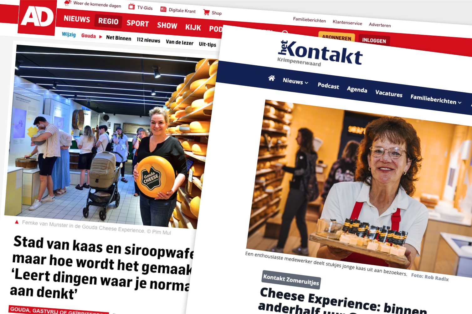 De Gouda Cheese Experience staat dubbel in de spotlights!